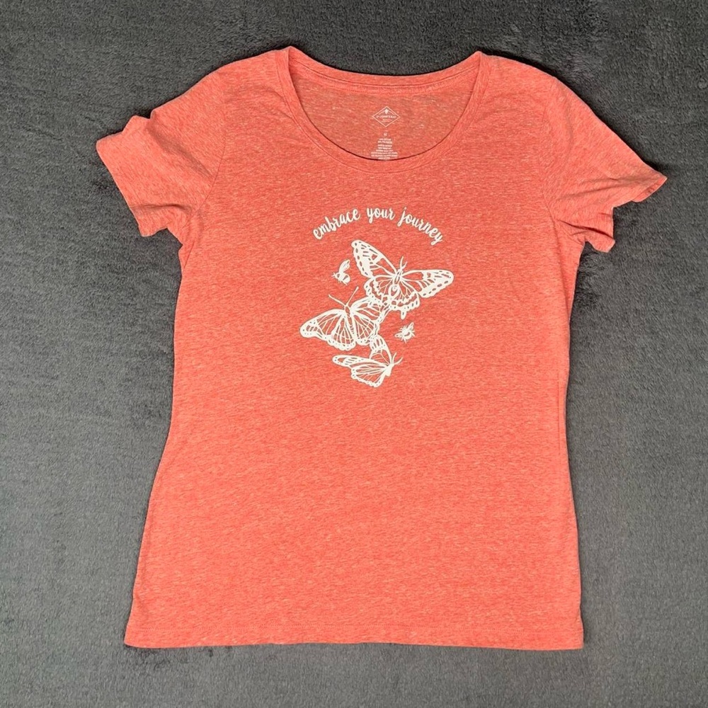 Embrace Your Journey Positivity Mental Health Butterfly Motivational Graphic Tee